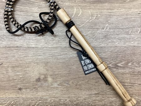 BULL WHIP 6FT BLACK TAN MAPLE-WHIP Cheap