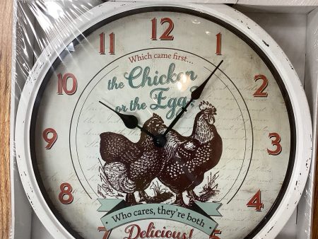 CHICKEN WALL CLOCK Hot on Sale