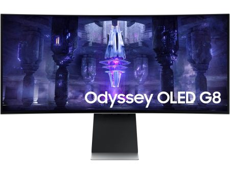 Samsung  34  Odyssey G8 OLED WQHD 175Hz Curved Smart Gaming Monitor - Certified Refurbished Online Sale