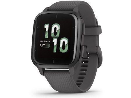 Garmin Venu Sq 2 40mm Fiber-Reinforced Polymer Smartwatch Shadow Gray Slate - Certified Refurbished on Sale