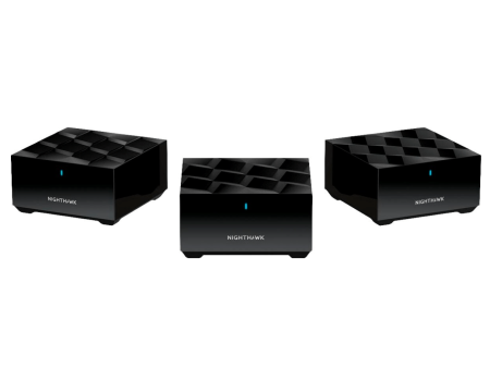 Netgear MK73 Nighthawk Dual-Band AX3000 3-Pack 3Gbps WiFi 6 Mesh System 1 Router + 2 Satellites - Certified Refurbished For Sale