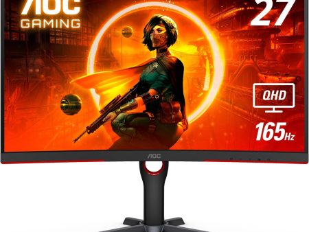 AOC 27  2560x1440 165Hz Curved Monitor - Certified Refurbished Online