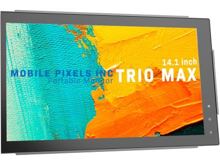 Mobile Pixels Trio Max Portable Monitor, 14.1  Triple Monitor�- Certified Refurbished For Sale