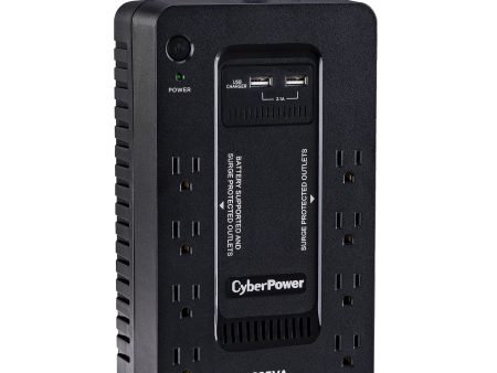 CyberPower 8-Outlet Standby Series 625VA 360W Desktop UPS - New Battery Certified Refurbished Cheap