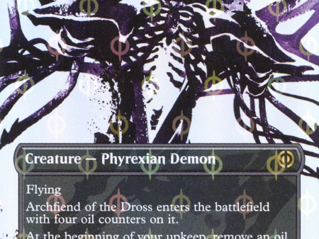 Archfiend of the Dross (Borderless Ichor Step-and-Compleat Foil) [Phyrexia: All Will Be One] Sale