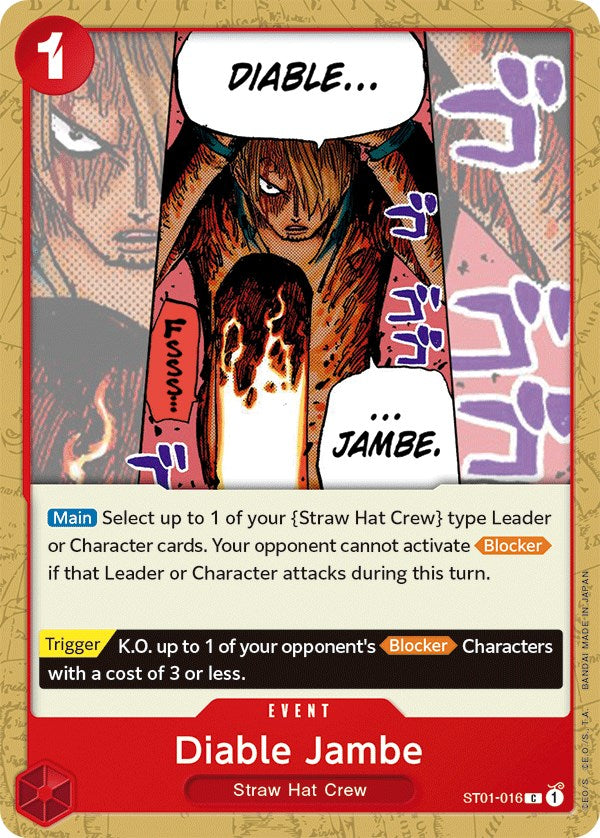 Diable Jambe [Starter Deck: Straw Hat Crew] on Sale