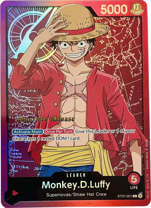 Monkey.D.Luffy (001) [Super Pre-Release Starter Deck: Straw Hat Crew] For Cheap