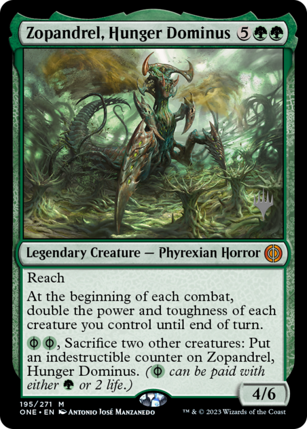 Zopandrel, Hunger Dominus (Promo Pack) [Phyrexia: All Will Be One Promos] Supply