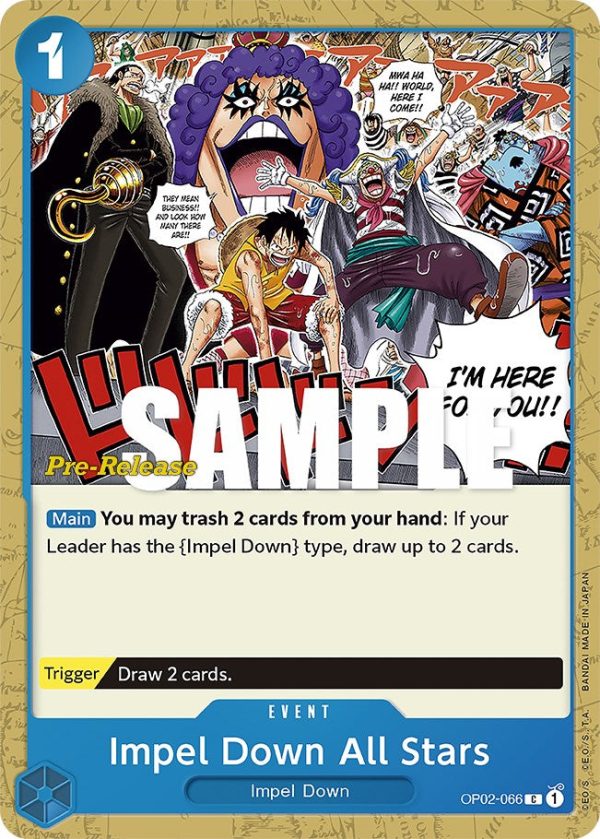 Impel Down All Stars [Paramount War Pre-Release Cards] on Sale