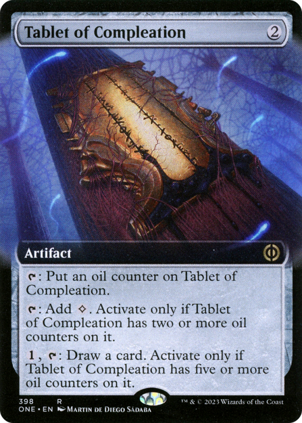 Tablet of Compleation (Extended Art) [Phyrexia: All Will Be One] For Discount