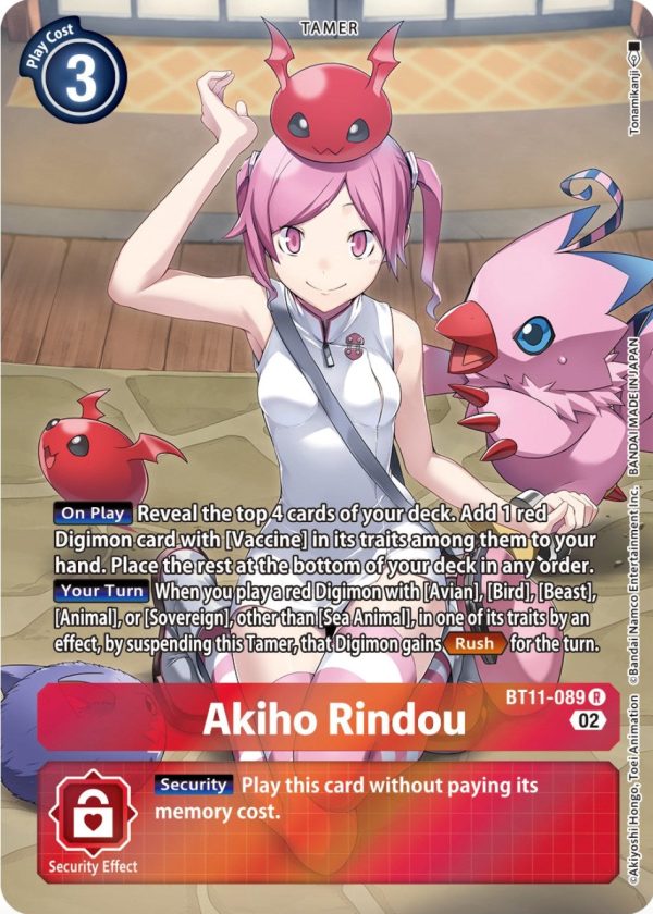 Akiho Rindou [BT11-089] (Alternate Art) [Dimensional Phase] Online Sale