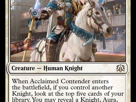 Acclaimed Contender [March of the Machine Commander] For Discount