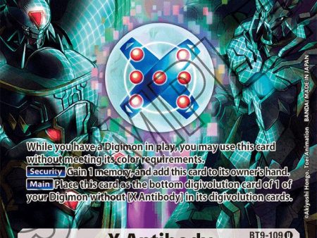 X Antibody [BT9-109] (Alternate Art) [Starter Deck: Beelzemon Advanced Deck Set] For Discount