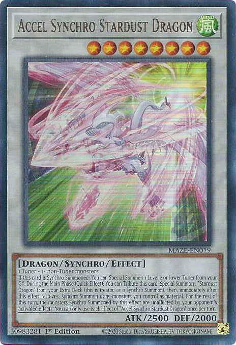 Accel Synchro Stardust Dragon [MAZE-EN019] Ultra Rare Supply