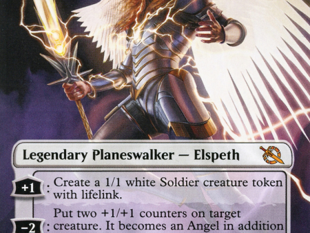 Archangel Elspeth (Borderless Alternate Art) [March of the Machine] For Discount