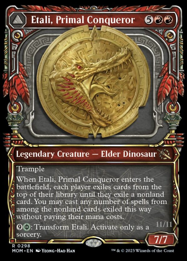 Etali, Primal Conqueror    Etali, Primal Sickness (Showcase Planar Booster Fun) [March of the Machine] Hot on Sale